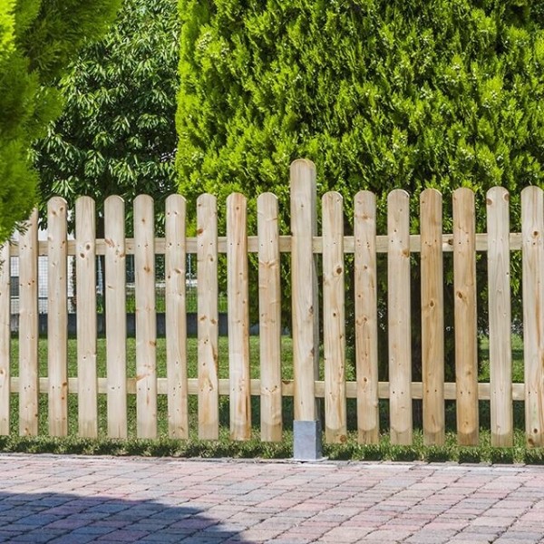Steccati e Cancelletti-Steccato di Legno 120x180 cm per Recinzione Giardino - 1124