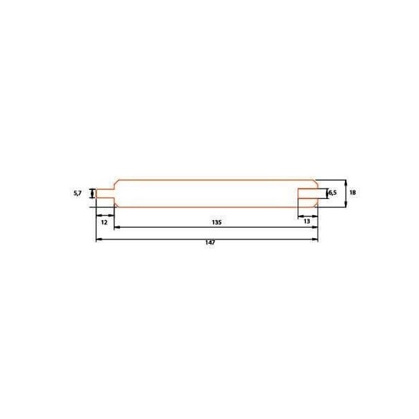 Perline Legno per Rivestimenti Interni ed Esterni-Confezione 5 pz Perline Abete 2x15x255 cm - 1789