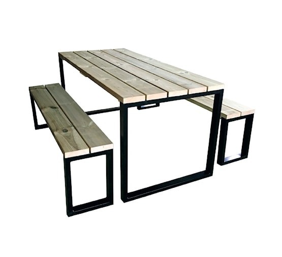 Tavolo con panche da esterno dal Design accattivante