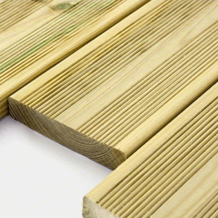 Pavimentazioni in Legno per Esterno-Pavimento Legno Esterno 2,7x14,5x240 cm di Pino Autoclavato - 2600 2