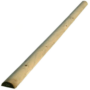 Pali per Recinzioni-100 pezzi di mezzo palo tondo Ø 8 x H 200 cm in legno - Regno del Legno - 2129
