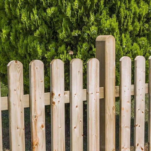 Wooden picket fence panel 1800x800 mm