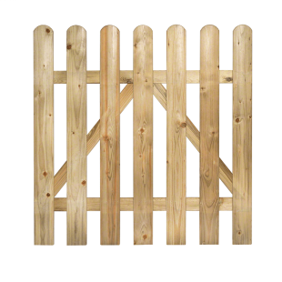 Wooden fences-Wooden Garden Gate 100 x 100 cm - 2445