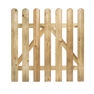 Timber Round top Gate 1000x800mm