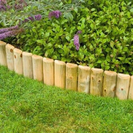 Wooden Garden Borders-Wooden flowerbed border 40x200 cm - 245