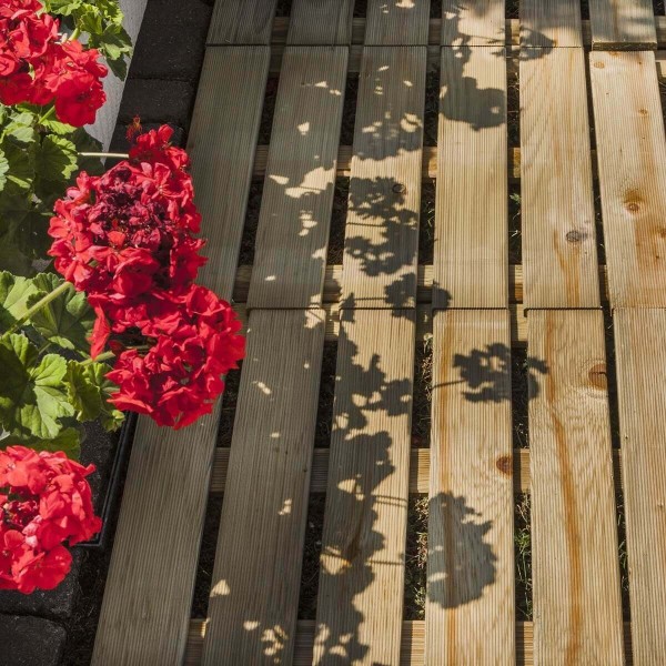 Wood decking-External Wood Tile 50x50 cm - 253