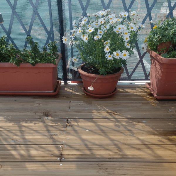 Wood decking-External Wooden Floor 2.7x14.5x300 cm in Autoclaved Pine - 2535