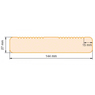 PPUD27145-24PK 84 pz di Listone Legno per Esterno 2,7x14,5x240 cm per Pavimento - Regno del Legno - 2585