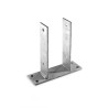 14254 Supporto ad U  per palo da 10 cm - Regno del Legno - 2682