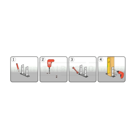 Hardware-U-shaped support for 8 cm pole - 2690 Hardware-U-shaped support for 8 cm pole - 2690