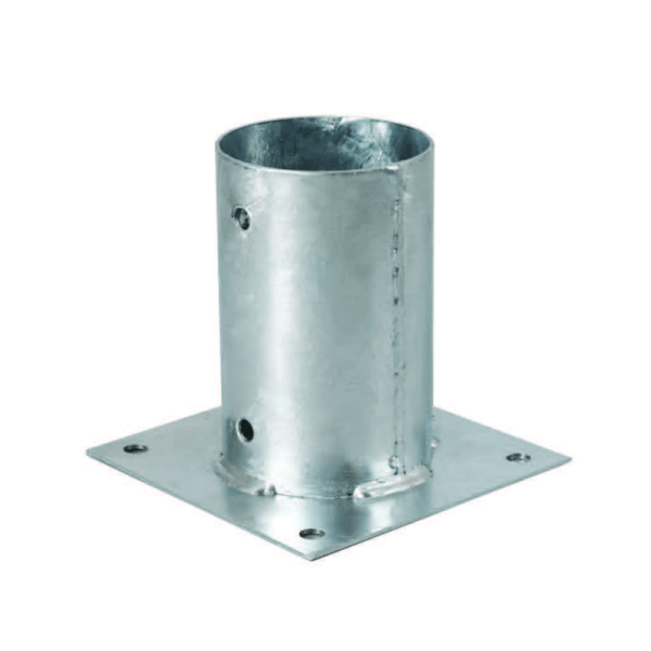 Woodworking Hardware & Timber Fixings-12 cm Round Post Cup Bracket (Ø 12 cm) - 2738