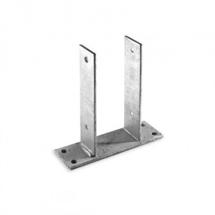 Woodworking Hardware & Timber Fixings-U-Post Support Bracket For 7 cm Post - 2745
