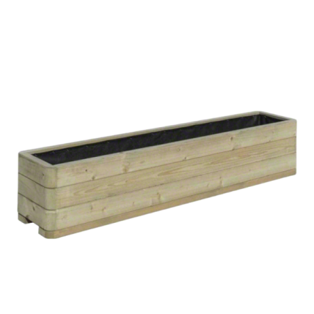 Wood planters-150 cm wooden planter for outdoors - 3017 Wood planters-150 cm wooden planter for outdoors - 3017