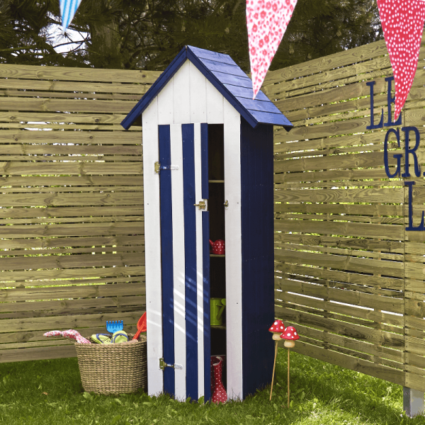 Wooden garden Storage-Outdoor wooden wardrobe 70x54.5x h182 cm - 3127