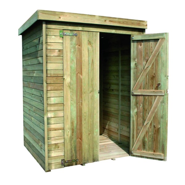 0492 Armadio in Legno da Esterno 156x135,5x h195 cm - Regno del Legno - 3134