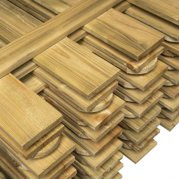 Wooden fences-16 pcs Autoclave impregnated wooden fence 180x80 cm - 3354