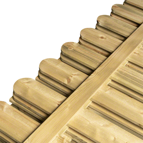 Wooden fences-16-Piece Pressure-Treated Wooden Fence Panel 180 x 120 cm (Autoclave Impregnated) - 3360