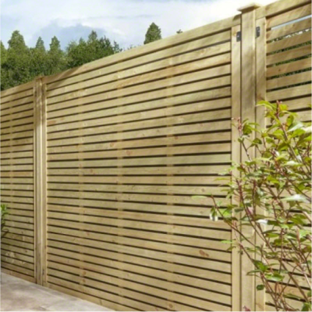 Wood fence panels-12 pcs Wooden privacy screens 180x180 cm - 3368