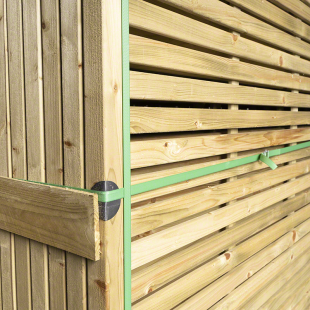 Frangivento e Frangivista-12 pz  Frangivista in Legno 180x180 cm - Regno del Legno - 3370