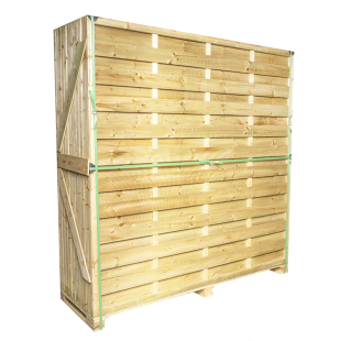 12 pcs Wood Fence panel 1800x1800 mm