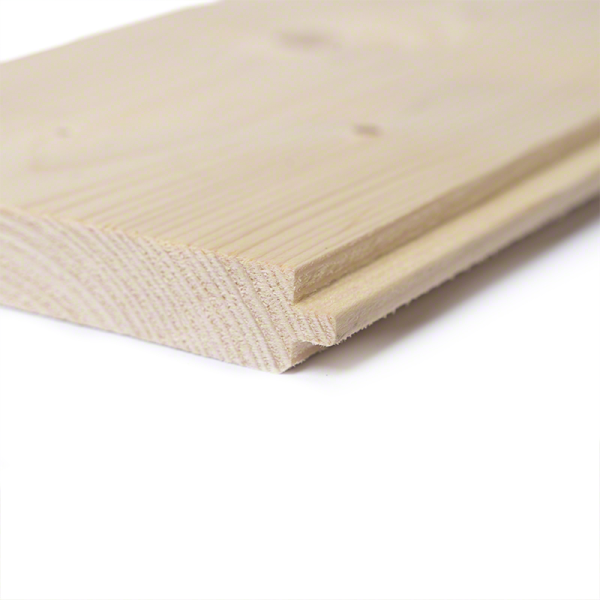 Wood tongue and groove-Pack of 5 pcs 2x15x210 cm of fir matchboard - 3504