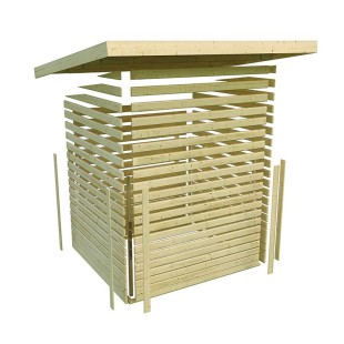 Casette in Legno-Casetta in legno Askola 2 con tettoia 1,50 m - Regno del Legno - 3535