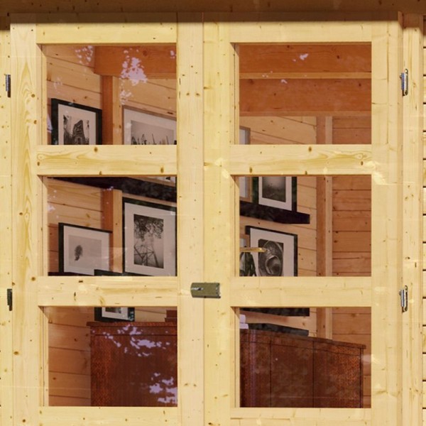 Casette in Legno per Giardino-Casetta di Legno Amberg 2  ➤ 186x186 cm (LxP) - 3641