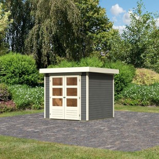 Wooden Garden Cottages-Askola 2 wooden house in Earth Gray color ➤ 213x217 cm (WxD) - 3736 2