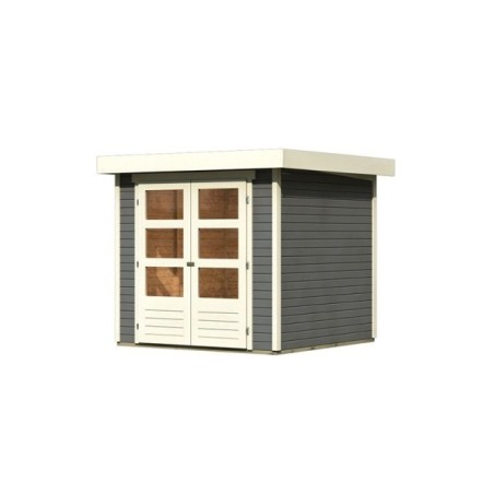 Casette in Legno per Giardino-Casetta in Legno Askola 2 color Grigio Terra ➤ 213x217 cm (LxP) - 3746 Casette in Legno per Giardino-Casetta in Legno Askola 2 color Grigio Terra ➤ 213x217 cm (LxP) - 3746