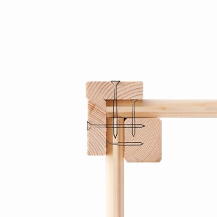 38655 Casetta in legno Askola 2 con tettoia 2,40 m e parete color Antracite - Regno del Legno - 3794