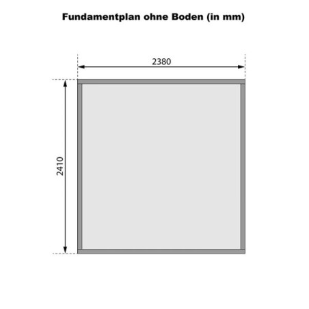 Wooden Garden Cottages-Askola 3.5 Wooden House in Earth Gray ➤ 242x246 cm (WxD) - 3823