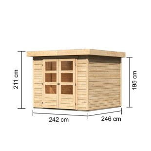77715 Casetta in legno Askola 3.5 - Regno del Legno - 3837