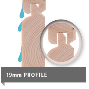 Casette in Legno-Casetta in legno Askola 3.5 con tettoia 2,40 m e parete - Regno del Legno - 3897