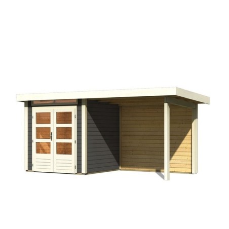 Casetta in legno con tettoia Kanden 1. 5 anni di Garanzia!