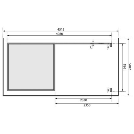 Casette in Legno-Casetta in Legno con Tettoia Kanden 1 color Grigio Terra con Parete Posteriore ➤ 408x204 cm (LxP) - 3974 Casette in Legno-Casetta in Legno con Tettoia Kanden 1 color Grigio Terra con Parete Posteriore ➤ 408x204 cm (LxP) - 3974