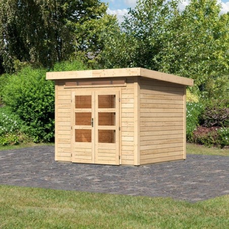 Wooden Garden Cottages-Kanden 3 Garden Shed in Natural Wood ➤ 244x244 cm (WxD) - 4016 Wooden Garden Cottages-Kanden 3 Garden Shed in Natural Wood ➤ 244x244 cm (WxD) - 4016