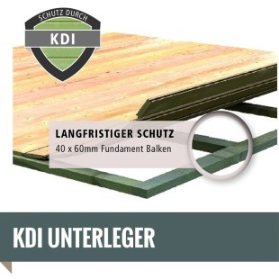 Casette in Legno-Casetta in legno Kanden 3 con il tettoia 2,35 m e parete color Grigio Terra - Regno del Legno - 4026