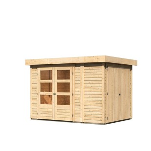 Casette in Legno-Casetta in legno con porta attrezzi da giardino Retola 2 ingombro 288 x 217 cm - Regno del Legno - 4215
