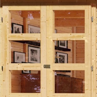 Casette in Legno-Casetta in legno con porta attrezzi da giardino Retola 2 ingombro 288 x 217 cm - Regno del Legno - 4223