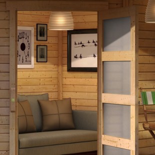 73467 Casetta in legno Schwandorf 3 - naturale - Regno del Legno - 4268