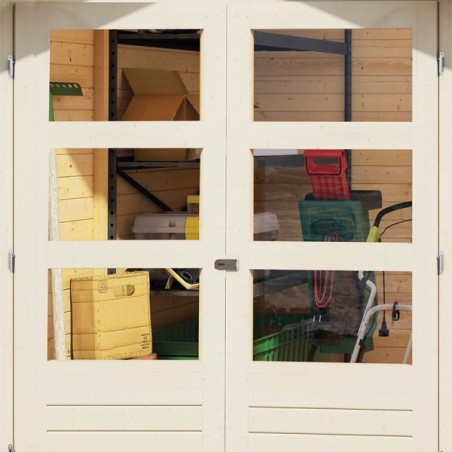 Wooden Garden Cottages-Anthracite Garden Shed Stockach 2 ➤ 186x186 cm (WxD) - 4312 Wooden Garden Cottages-Anthracite Garden Shed Stockach 2 ➤ 186x186 cm (WxD) - 4312