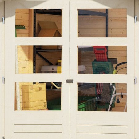 Wooden Garden Cottages-Garden Shed Stockach 2 Earth Gray ➤ 186x186 cm (WxD) - 4315 Wooden Garden Cottages-Garden Shed Stockach 2 Earth Gray ➤ 186x186 cm (WxD) - 4315