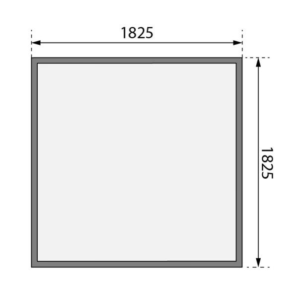 Wooden Garden Cottages-Garden Shed Stockach 2 Earth Gray ➤ 186x186 cm (WxD) - 4320