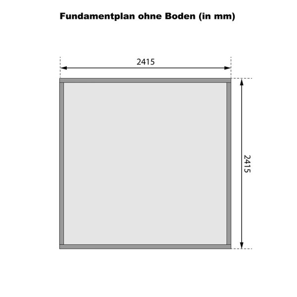 Wooden Garden Cottages-Anthracite Wooden House Stockach 4 ➤ 246x246 cm (WxD) - 4357