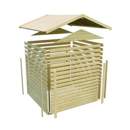 Casetta in legno Theres 3 - naturale