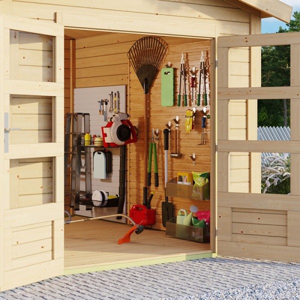 Casetta in legno Theres 3 - naturale