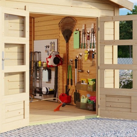 Casette in Legno per Giardino-Casetta in legno con veranda Theres 3  ➤ 480x244 cm (LxP) - 4430