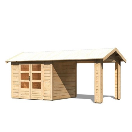 Casetta in legno con veranda Theres 3. 5 anni di Garanzia!