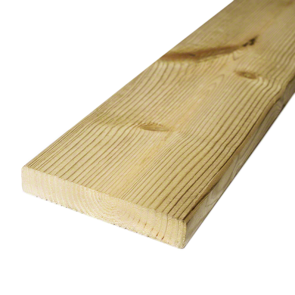 Wood decking-External Wooden Floor 2.7x14.5x120 cm in Autoclaved Pine - 4575