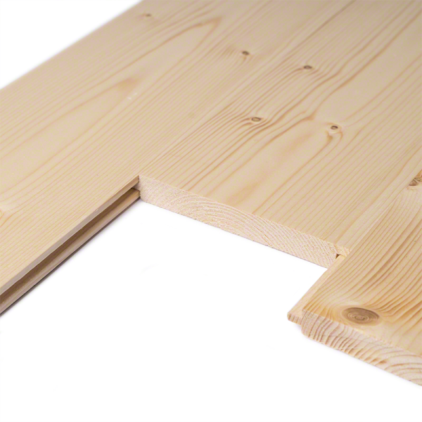 Perline Legno per Rivestimenti Interni ed Esterni-Confezione 5 pz 2x15x210 cm di Perlinato Abete - 4588